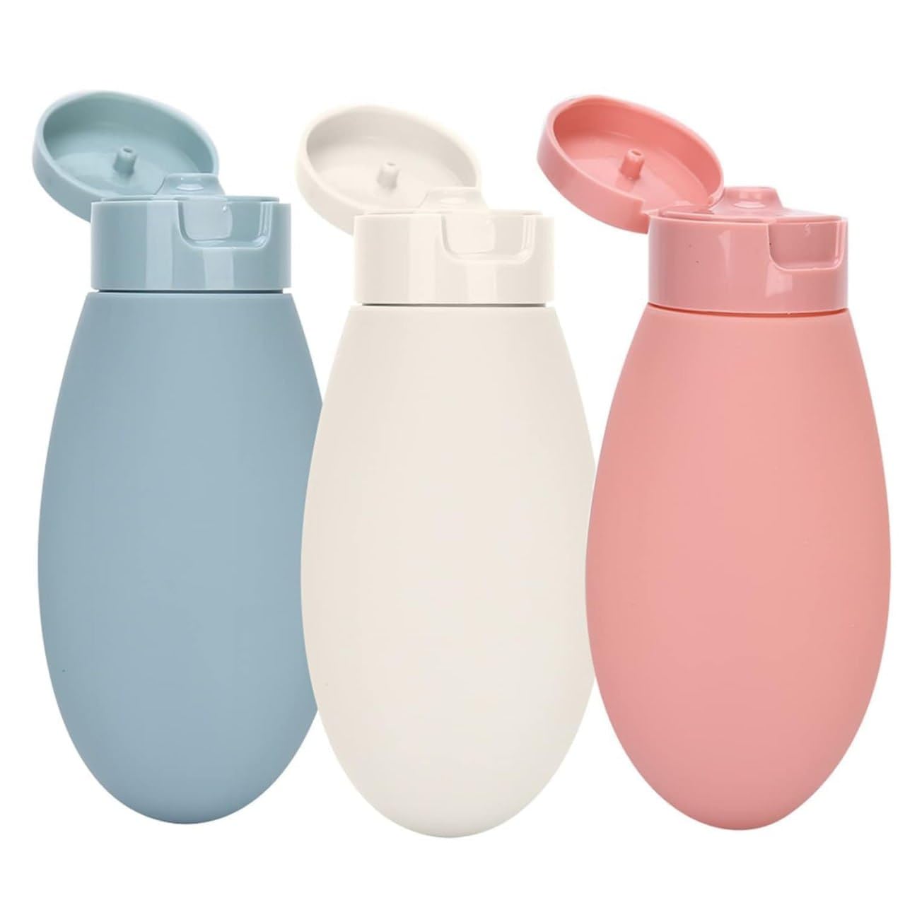 3pcs 60ml Beauty Accessories Travel Bottles for Toiletries Refillable Plastic Travel Containers Dispenser with Lid Small Leak Proof Empty Squeeze Bottles Kit for Toiletries, Cream, Shampoo-image-43