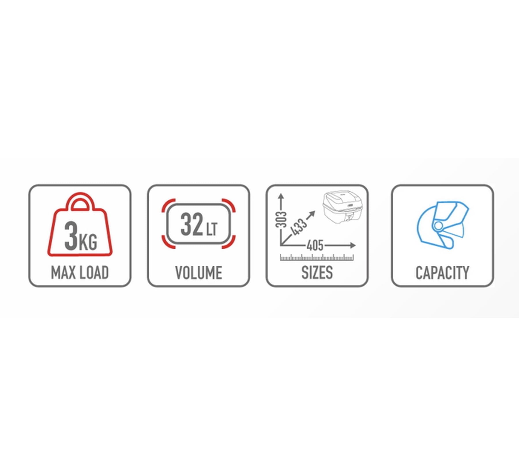 givi motorradkoffer b32n monolock silber 32 lt + träger kompatibel mit honda sh 300i 2019 2020 mototopgun b32n + sr1155