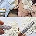 DJCIW 100PCS Disposable Latex Finger Cots,Medium Size, Fingertip Protector Gloves for Electronics Repair, Crafts, Medical Use and Industrial Applications,Thumb Covers for Finger Protection White