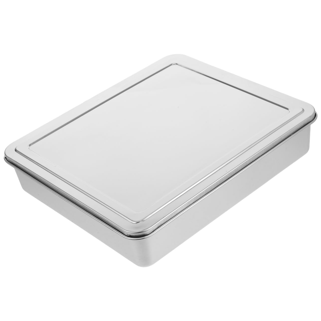Edelstahl Backform Mit Deckel 13.39X11.61X2.72In Rechteckige Kuchenform Antihaftbeschichtet Für Tiramisu Kuchen Aufläufe Vielseitiger Backbehälter Für Zuhause Und Gewerbe