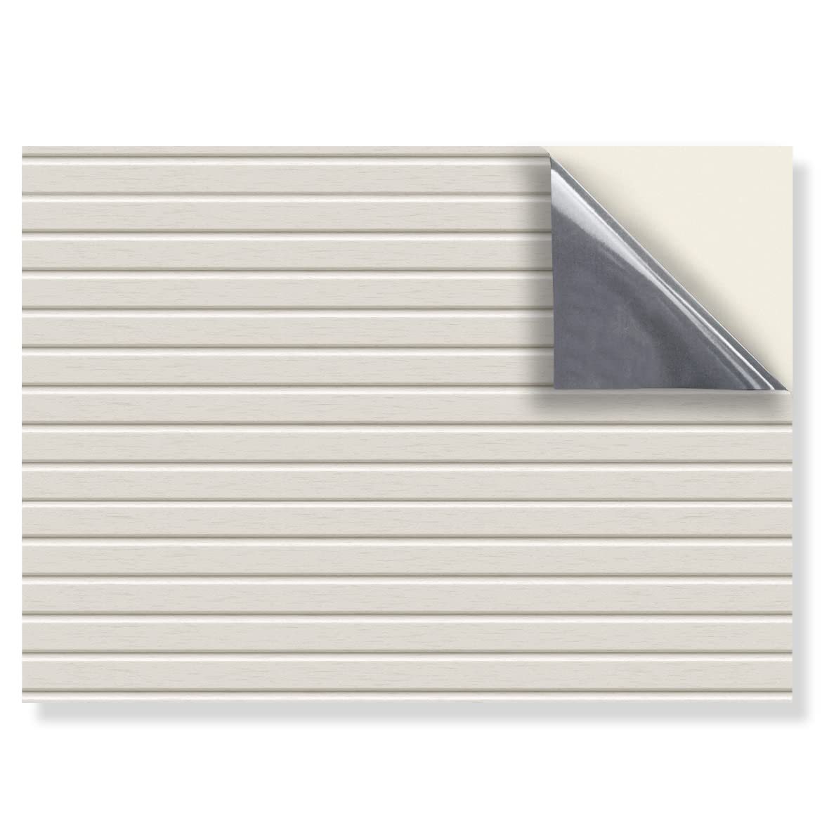 Stick And Go Beige Stick & Go Repositionable Self Adhesive Dolls House Wallpaper 1:12 Scale (1 Sheet) - Clapboard - No. 186