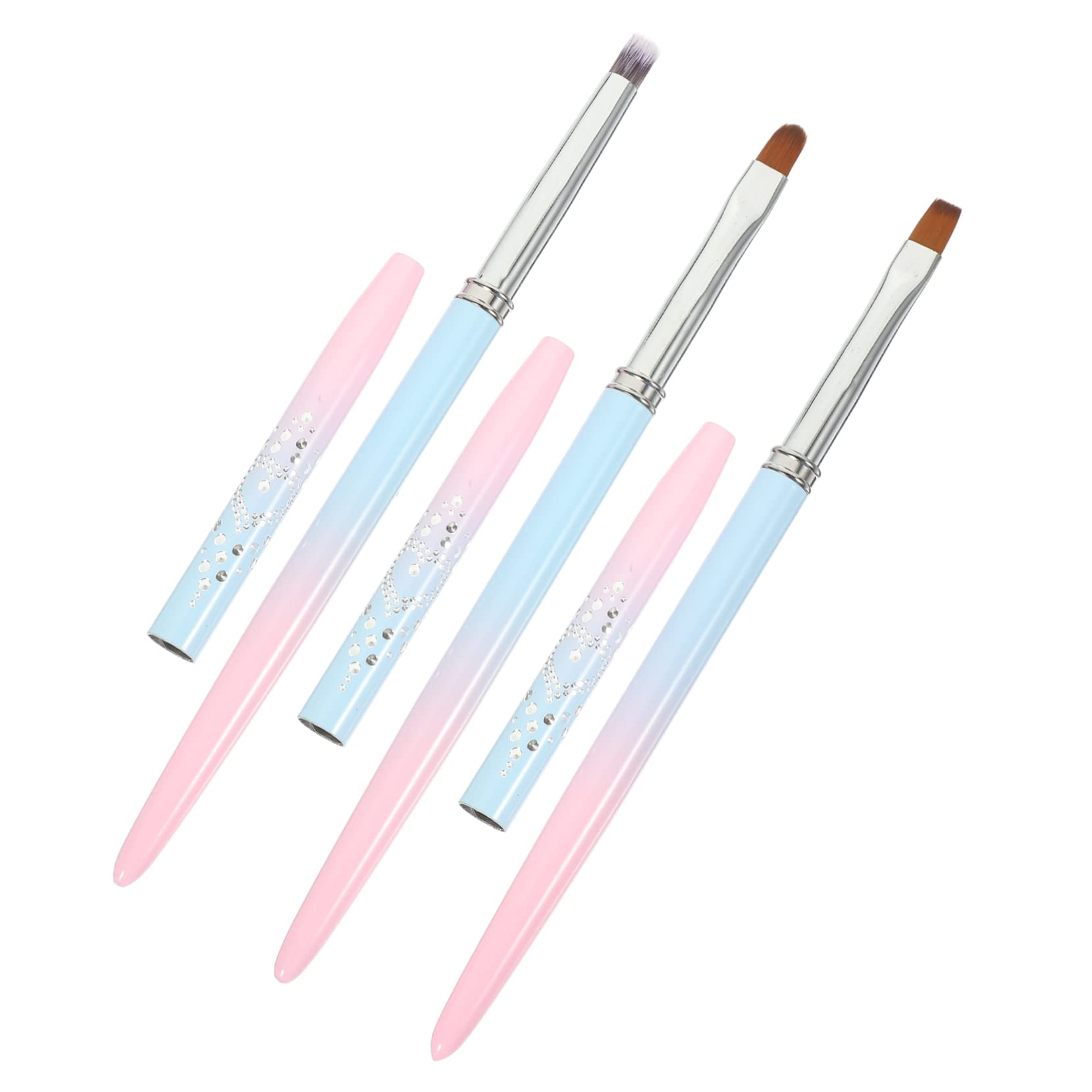 Healeved 12pezzi Pennelli Professionali Per Nail Art Strumenti Per Decorazione Unghie Pennini Per Disegno e Ombreggiatura Per Manicure Shop Supplies