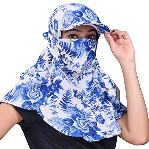 Image of Kavach Ready-to-wear Printed Fashionable full face covering comfortable soft Mask Scarf for pollution sun dust heat protection in summer