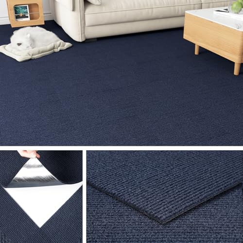 Livelynine Blue Carpet Tiles with Padding
