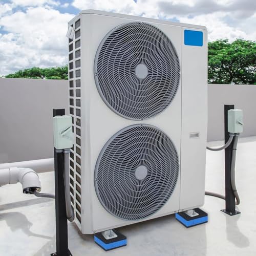 4 Stück 75 mm x 75 mm Gummi für EVA-Stoßdämpfer für Hochleistungs-Luftkompressoren, Waschmaschinen, Trockner, Mini-Split-Wärmepumpen, Kondensatoreinheiten