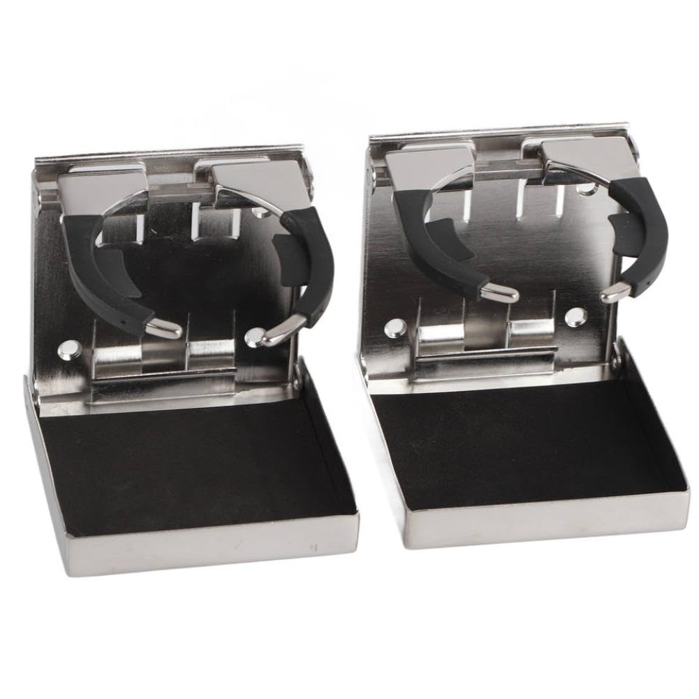 Porte-gobelet Pliable réglable avec Base antidérapante, Compatible avec Les Applications Marines et Automobiles pour canettes de 55mm à 75mm de diamètre