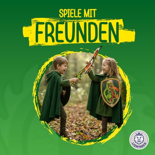 Liontouch - Drachenjäger Schwert- & Schild-Set aus Schaumstoff - ab 3 Jahren | Fantasie-Rollenspiel Spielzeug für Kleinkinder & Kinder | Aus robustem & sicherem Schaumstoff | Kostüm- & Kampfzubehör