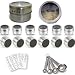 12 Magnetic Spice Containers Tins Stainless Steel for Fridge Jars Set Kitchen Organizer Clear Top Lids Sift or Pour Spice Storage & Arts & Craft Storage, 4 Measuring Spoons 96 Jar Labels, Metal Plates