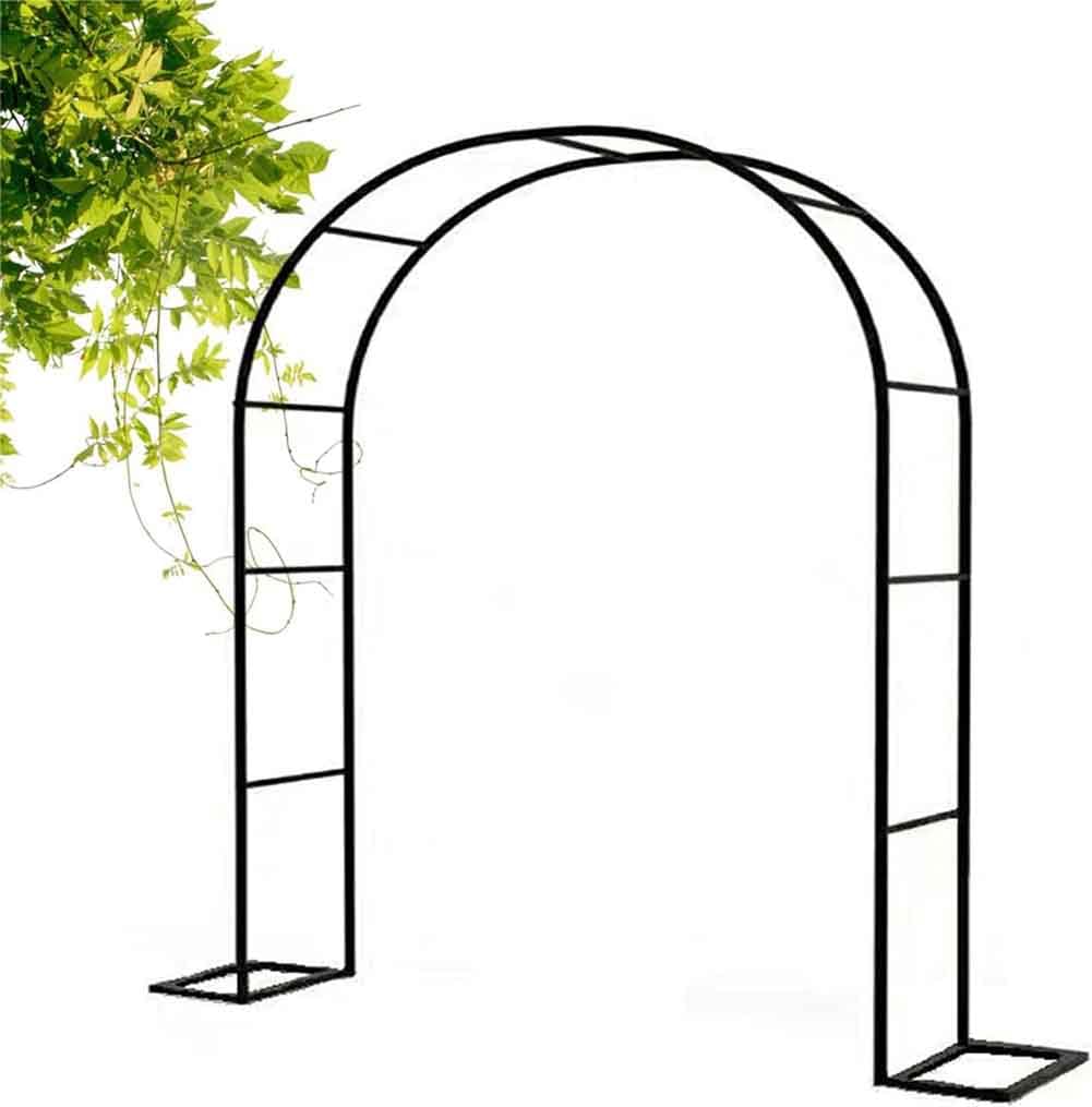 Arche de jardin en métal blanc pour tuteurer les tiges lourdes sans plier la pergola en acier