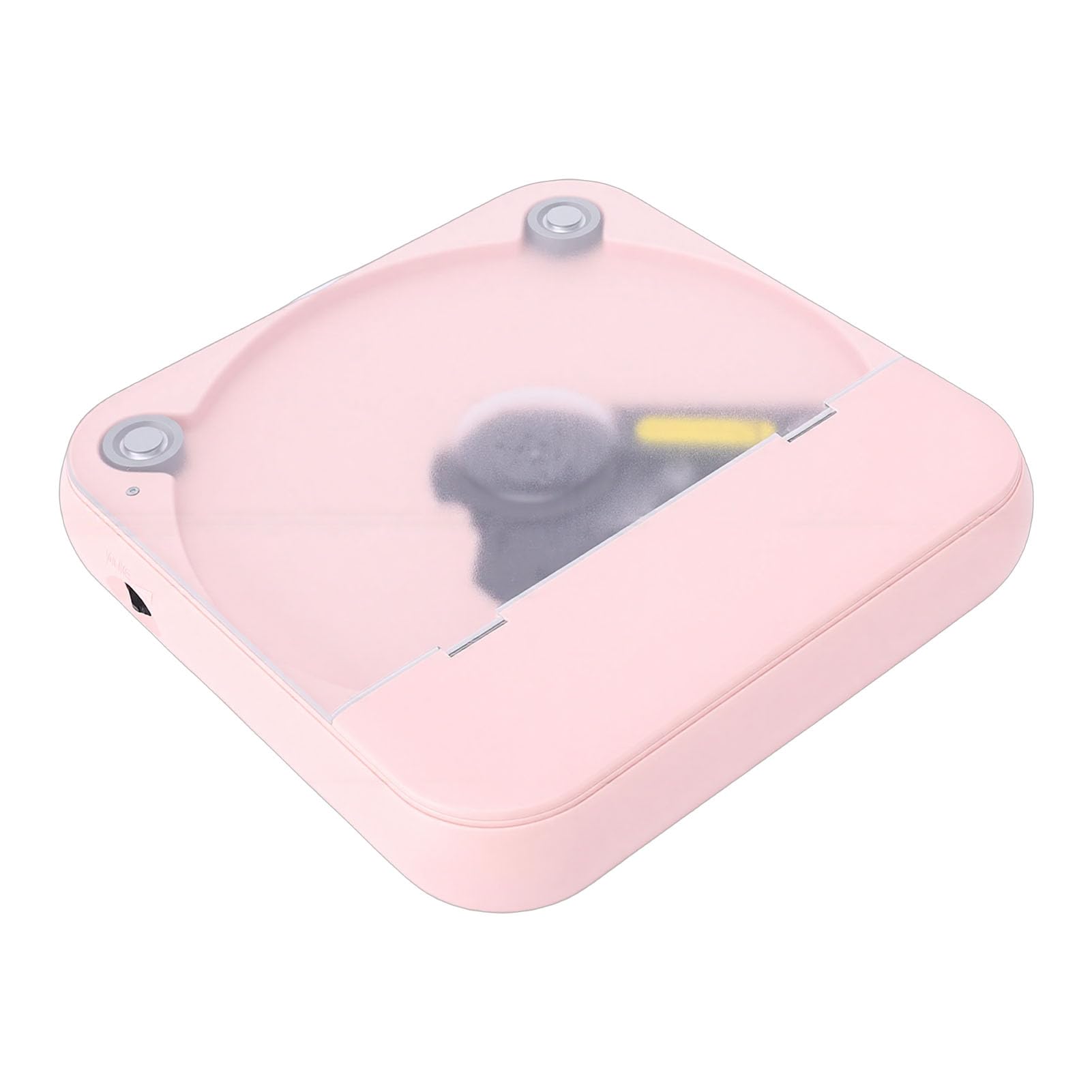 Lettore CD Portatile Cuffie Lettore CD Dischi 5.3 Ricaricabile Doppi Altoparlanti Stereo LCD USB Riproduzione Loop AUX per Auto Domestica All'aperto (Rosa)