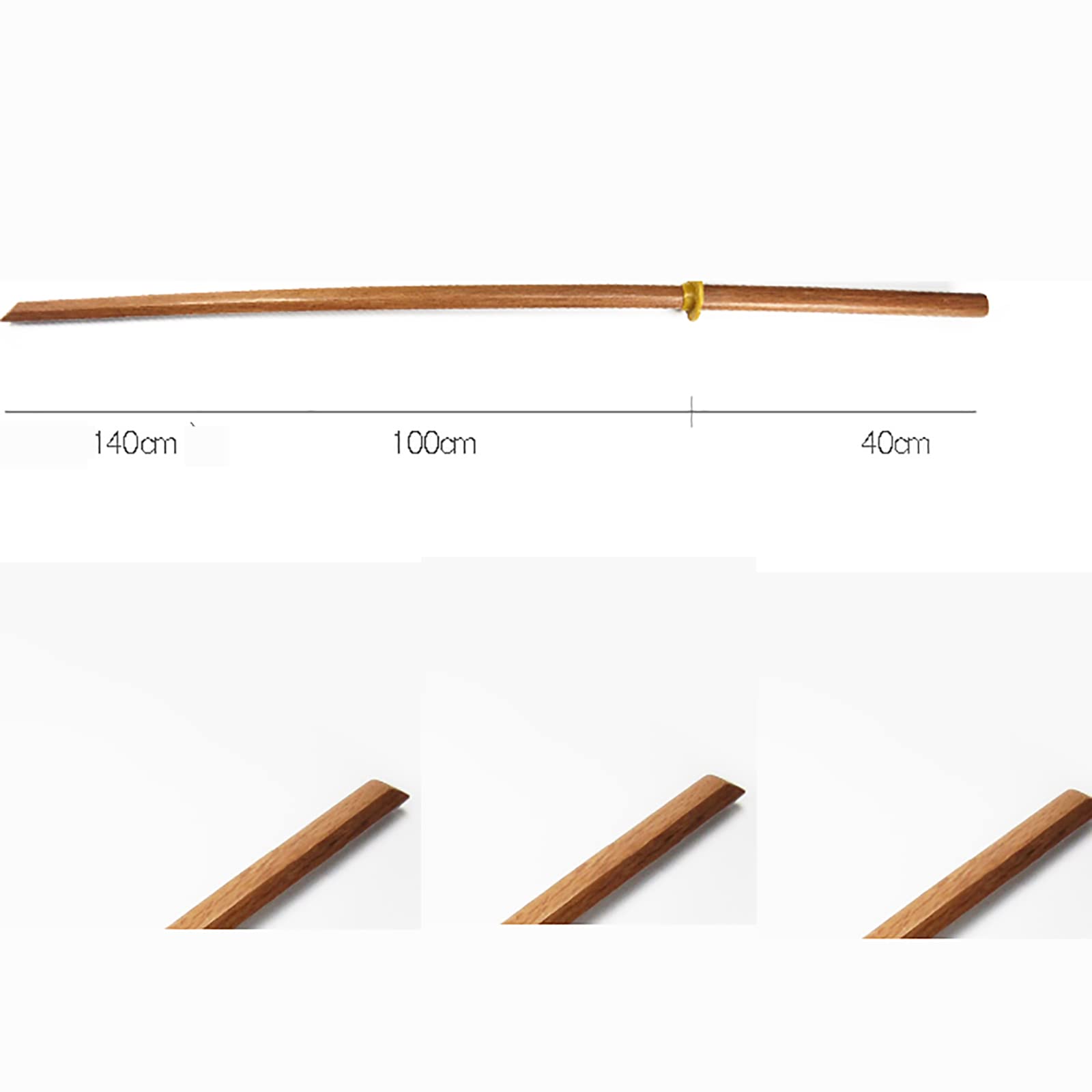 Épée en bois de version longue 1,4m,Bokken avec gaine,Katana de semis bois fer pour la collection décoration maison,spectacles quotidiens sur scène,accessoires tir,pratique kendo l'épée Iaido,cosplay