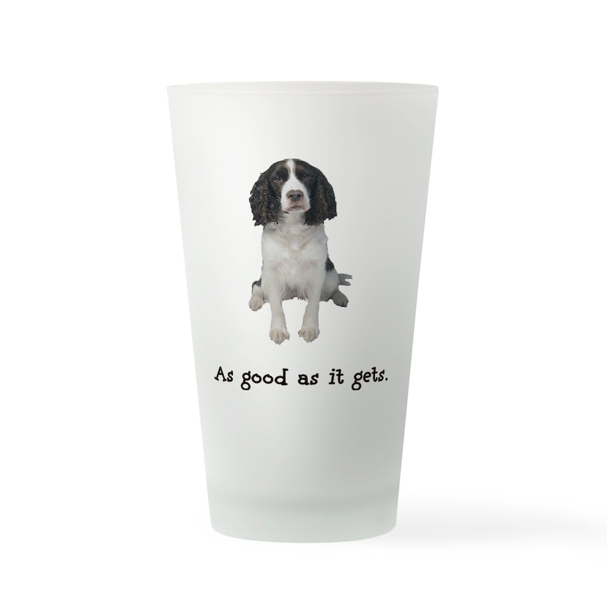 CafePress Good Springer Spaniel Pint Glass Pint Glass, 16 oz. Drinking Glass
