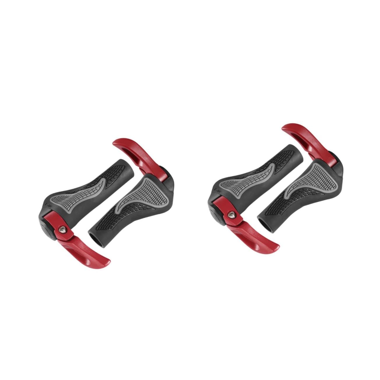 Toyvian Housse De Guidon De Vélo en Alliage D'Aluminium Poignées De Guidon Universelles Caoutchouc Rouge