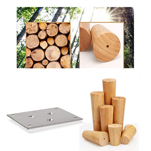 Patas de sofá de madera: repuestos resistentes de 8 a 80 cm para elevar gabinetes 6