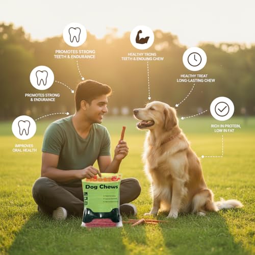 Image of Nootie Mutton Dog Chew Sticks - 1kg | High Protein Dog Chew Stick with Real Mutton Flavour | Long-Lasting Chew Sticks for Dogs | Dental Care, Training & Daily Chewing | Suitable for All Breeds