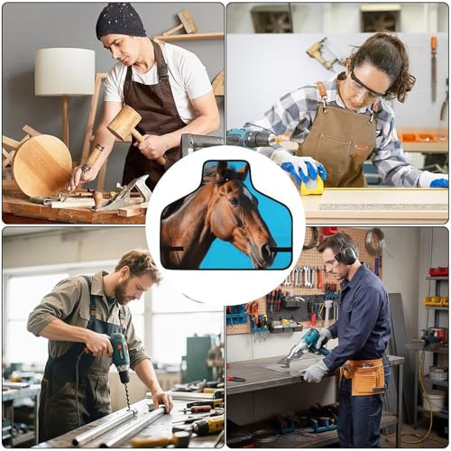 Delantal de trabajo ajustable con 8 bolsillos para hombres y mujeres miniatura 6