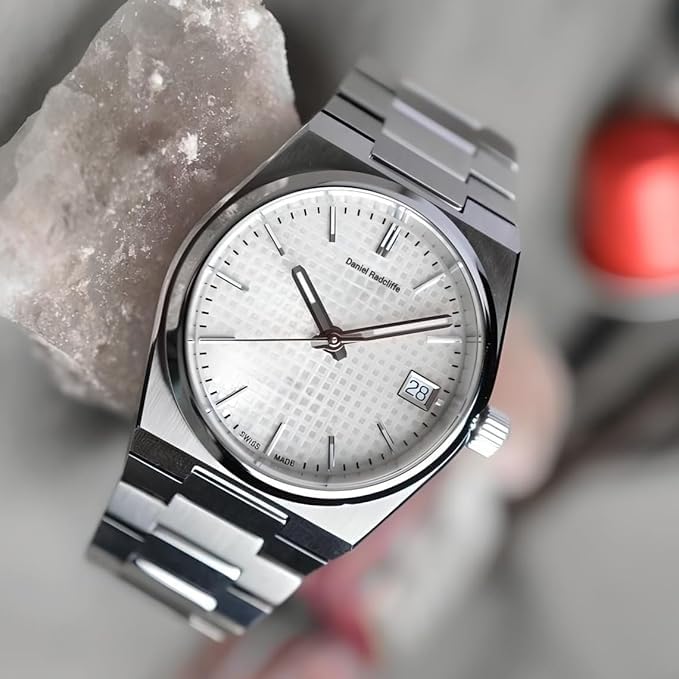 Image of Mister Empire Analog Wrist Watch for Men, Stainless Steel, Black /White Dial, DRM PE-11