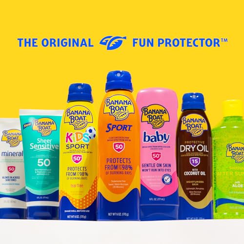 Image of Banana Boat Kids Mineral Sunscreen Lotion, SPF 50, 6 fl oz (Pack of 1)