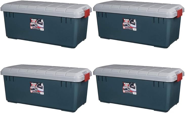 Amazon Co Jp アイリスオーヤマ 収納 Box 785 370 325 Rvbox 800 グレー ダークグリーン ホーム キッチン