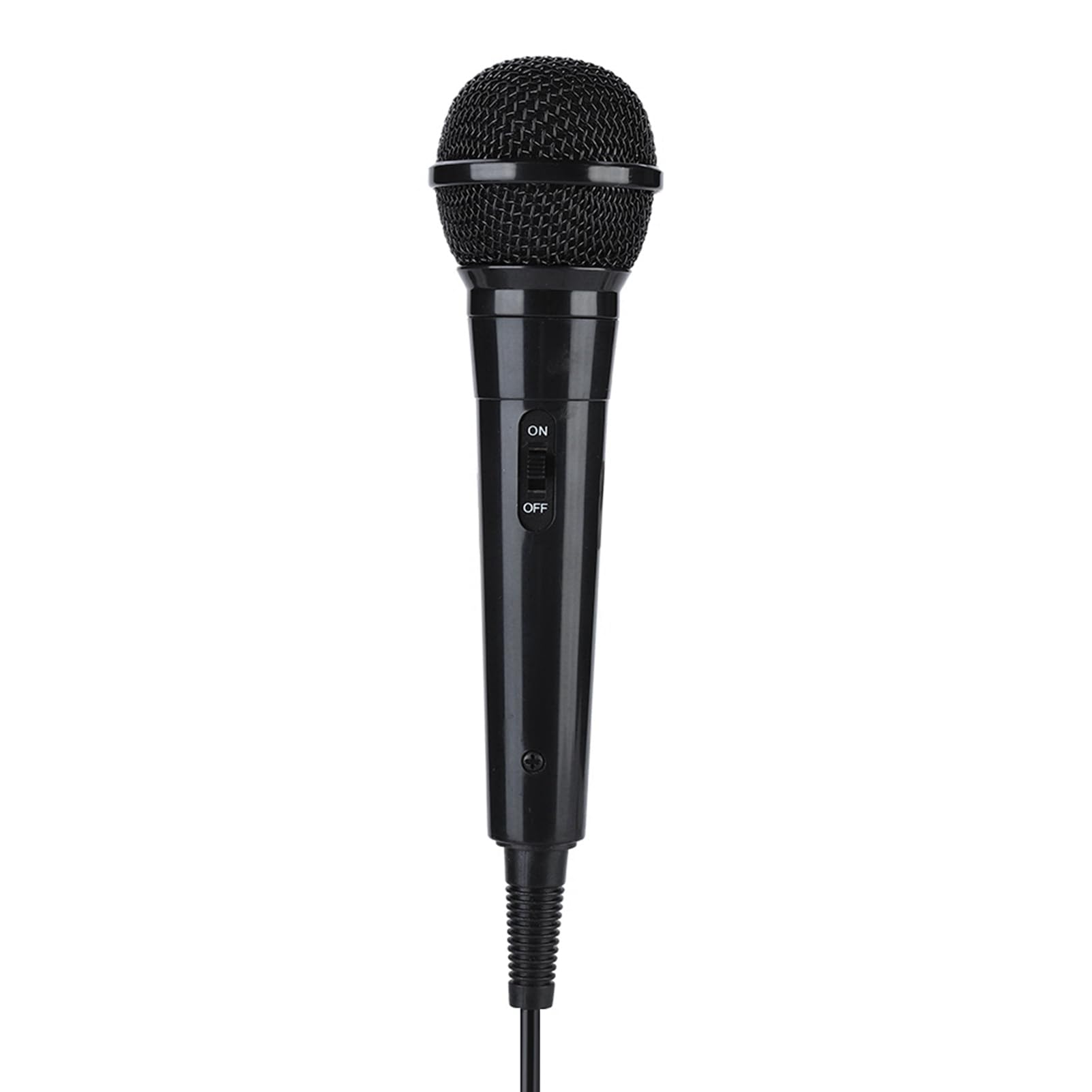 Brrnoo Karaoke Microphone, Microphone For Singing Wired Vocal Dynamic Mic Portable Handheld Moving Coil Wired Dynamic Clear Voice For Speaker, AMP, Mixer, DVD (Black)