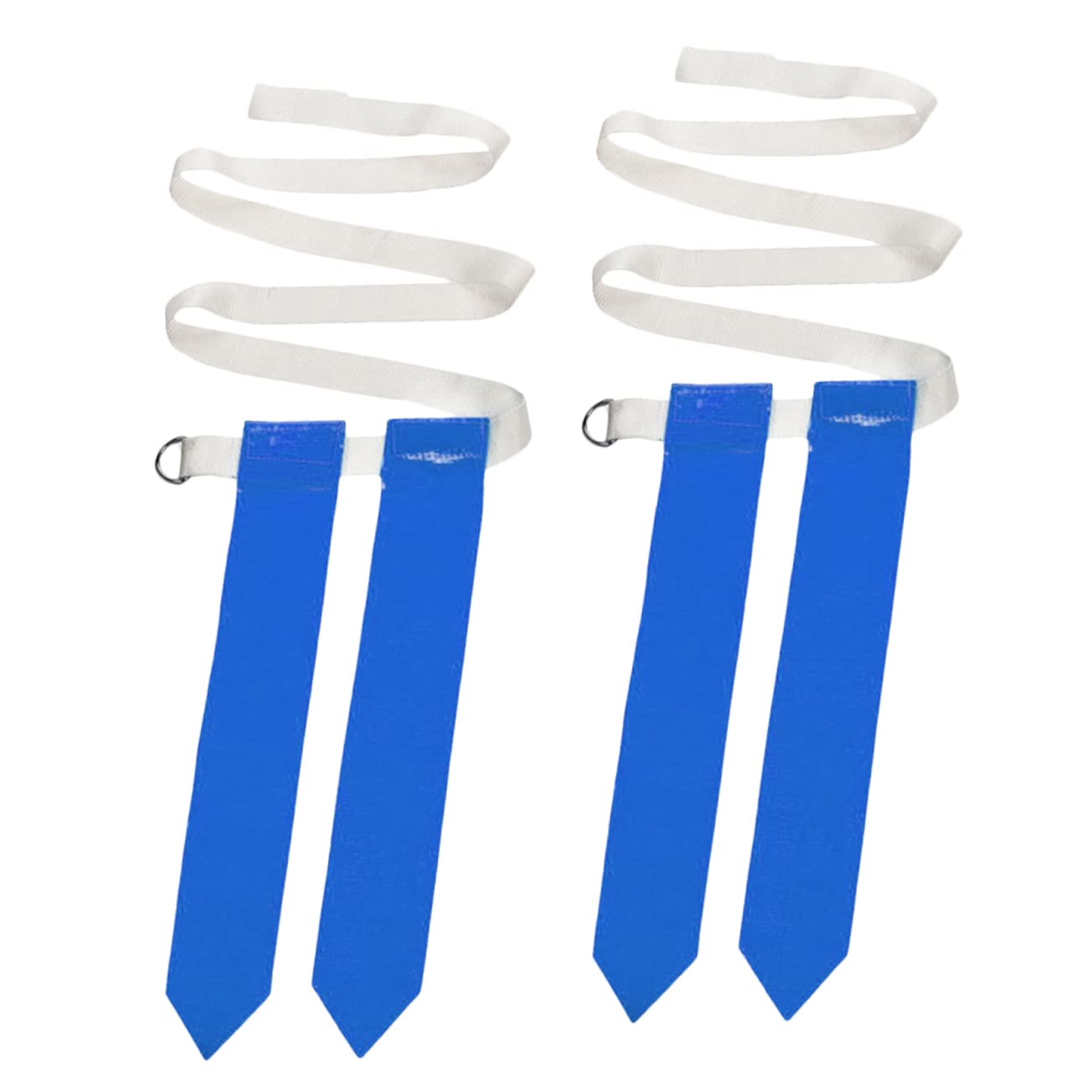 Happyyami 2sets 2 Flags Included American Football Waist Flags Nylon Rugby Waist Belt Set Rugby Training Webbing for 2pcs*2