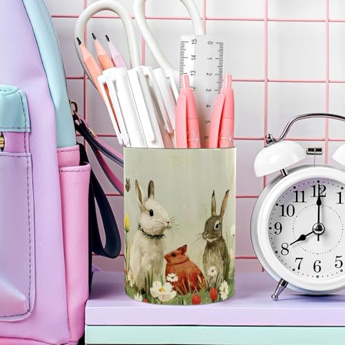 Fournitures de bureau et pot à crayons lapin en métal - 8