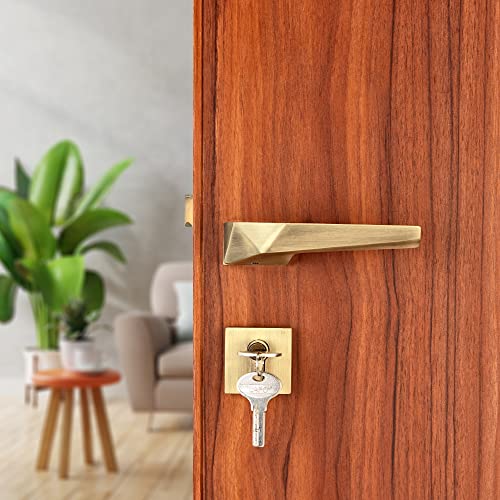 Image of LAPO Mortise Lock Set for Main Door | 70mm Cylinder | 50x85mm Lock Body | Fits with 30-50mm Door | 3 Brass Keys| Antique Finish| Left-Right Compatible| Easy Installation |3 Years Warranty | Ro-165