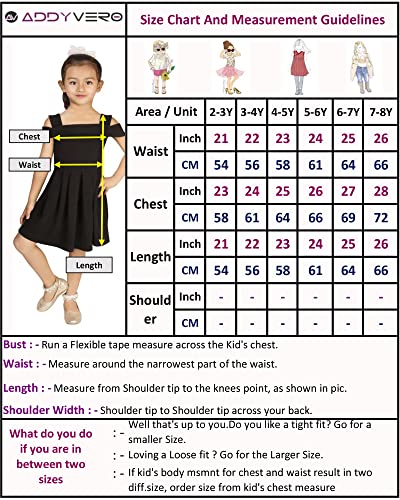 Image of ADDYVERO Girls Midi /Knee Length Party Dress