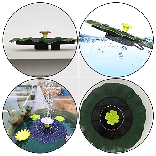 Cabilock 1 Conjunto Folha de Lótus Forma de Bomba de Água Solar Bomba Da Fonte Solar Bomba Arejador