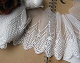 Shopdp Lace Trim Lace Ribbon Edge Trim Floral Lace Ribbon Embroidered Applique for Home Decor DIY Se
