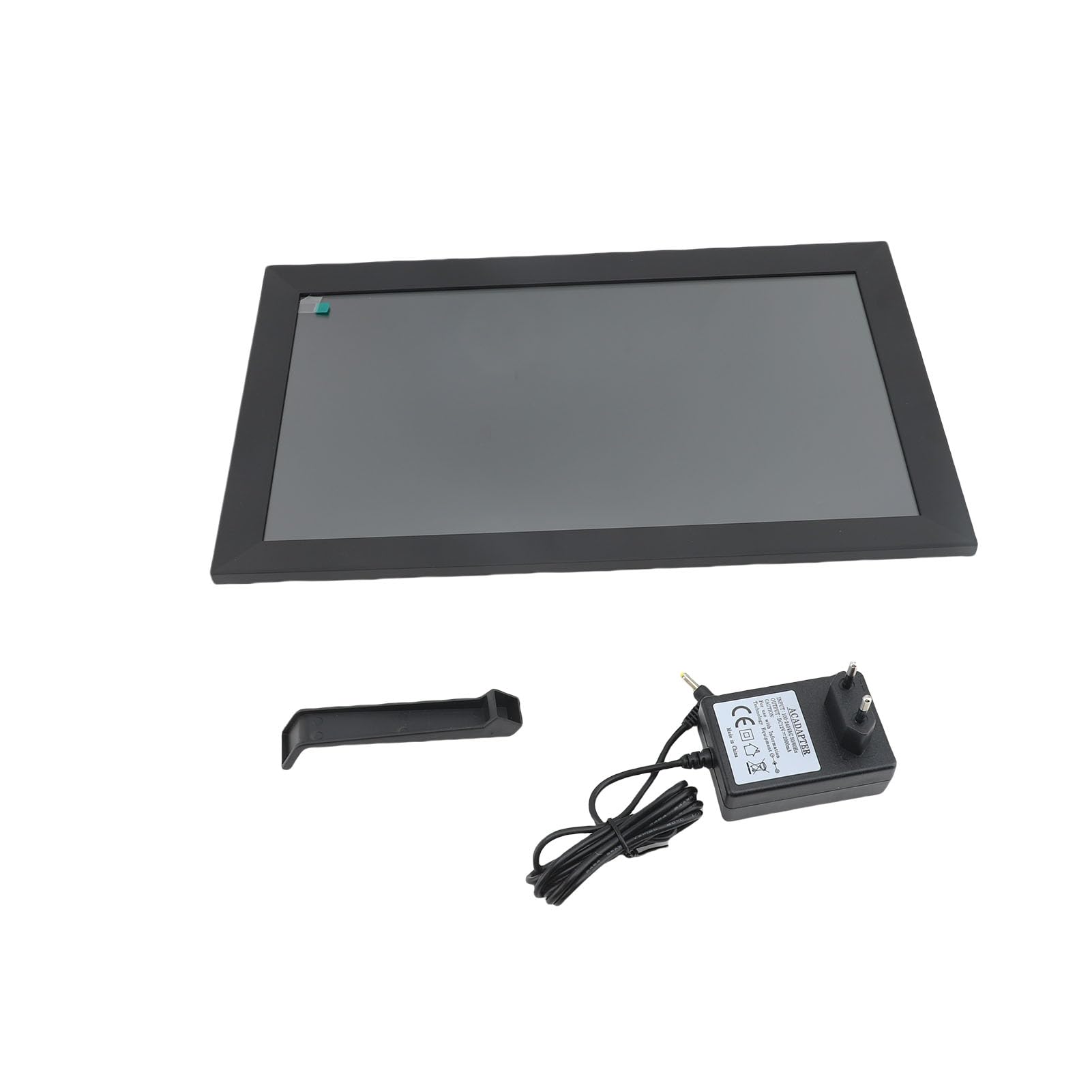 Generic Inteligentny Kalendarz z Ekranem Dotykowym o Przekątnej 15,6 Cala WiFi Planer Rodziny z ramką na Zdjęcia do Harmonogramów Rodzinnych, Galerii Sztuki, Materiału ABS (BLACK)