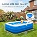 Inflatable Swimming Pool 71”×51”×24” Large Inflatable Pools, Blow Up Pools Durable Family Pool for Summer Water Party, Outdoor, Garden Backyard(180×130×56CM)