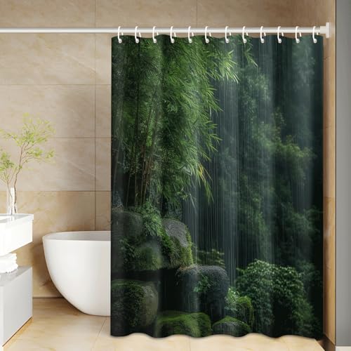 Rideau douche polyester 200x200cm étanche anti-moisissure - 4