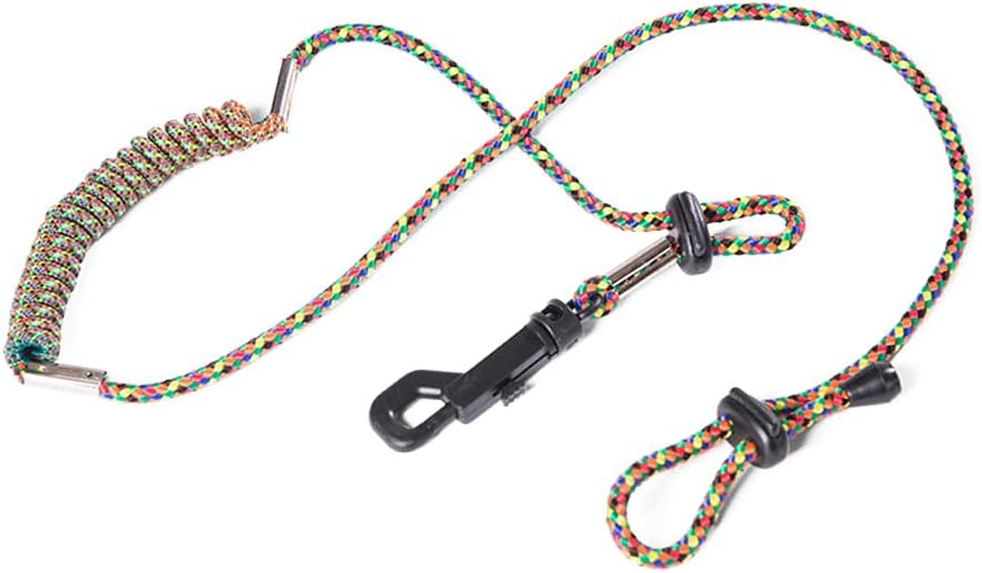 Multi-Colored Coiled Paddle Leash for Men and Women, Kayaking Accessory Multi-Colored Coiled Paddle Leash for Men and Women, Kayaking Accessory