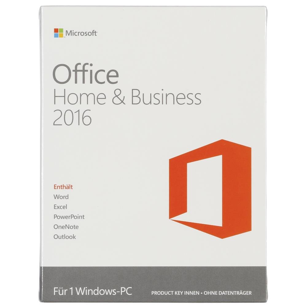 Microsoft Office Home and Business 2016 (Product Key Card ohne Datenträger)