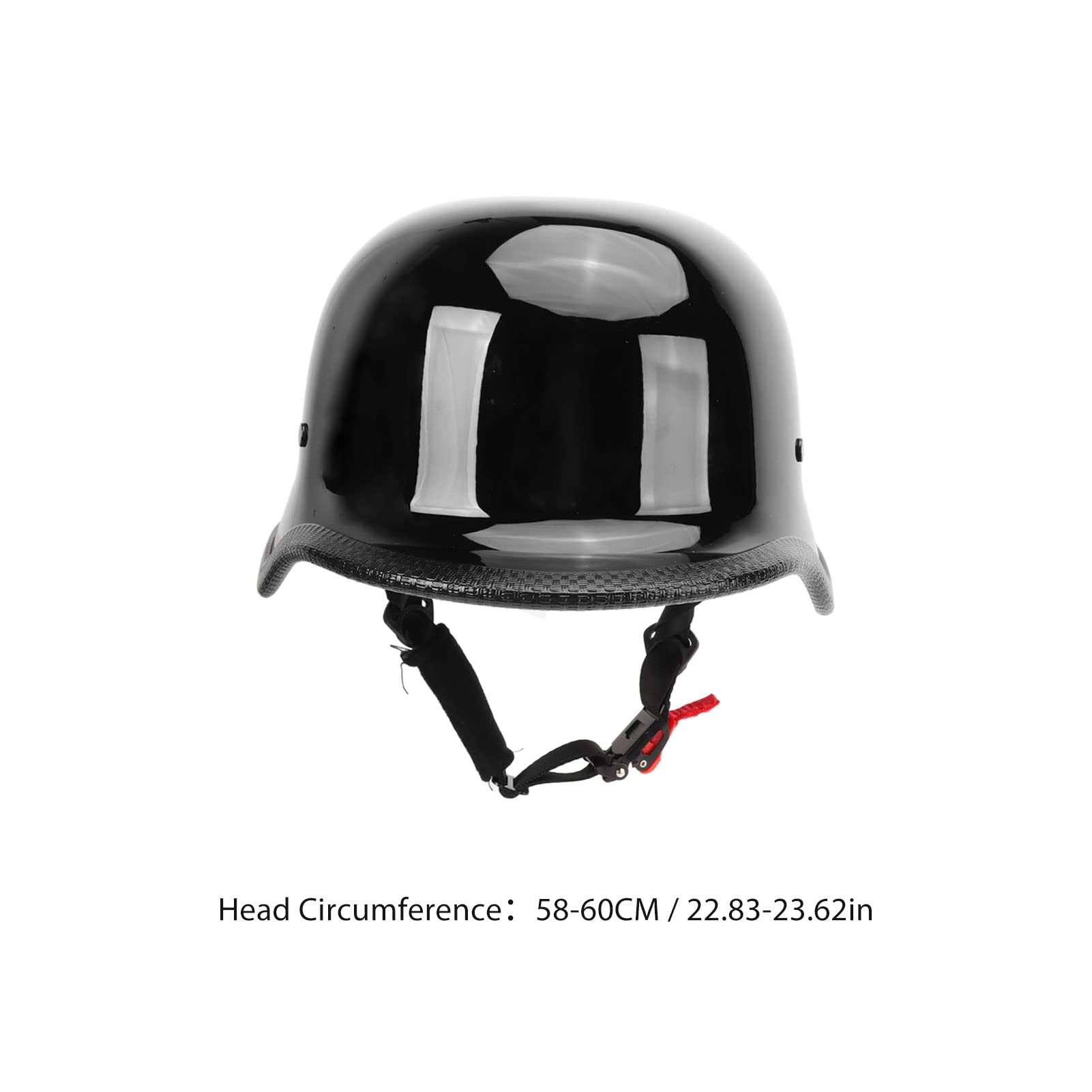 Mezzo Casco da Moto, Casco Sportivo igroscopico in ABS Leggero, Mezzo Casco da Ciclismo Multifunzione con Strisce Riflettenti