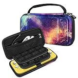 schwarze tasche bunter gurt Der eingebaute Haltegurt kann Nintendo Switch Lite befestigen, damit Ihr Switch Lite sich mit anderem Zubehör in der Tasche nicht aufeinander stößt. Mit doppelten Reißverschlüssen können Sie die Tragetasche einfach öffnen und schließen.