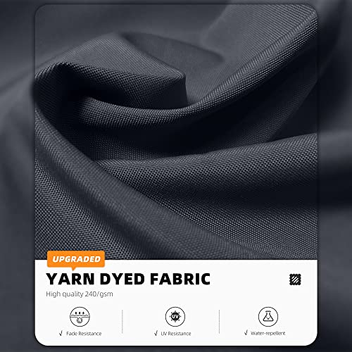 Purple Leaf 12' X 12' Patio Umbrella Outdoor Square Umbrella Large Cantilever Umbrella Windproof Offset Umbrellas With Umbrella Cover For Garden, Deck, Backyard And Pool, Grey #TOP4