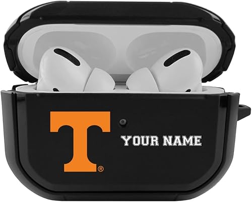 Miniatura 1 de Collegiate - Funda negra duradera para Apple AirPods Pro (2 generación) con mosquetón - Tennessee Volunteers