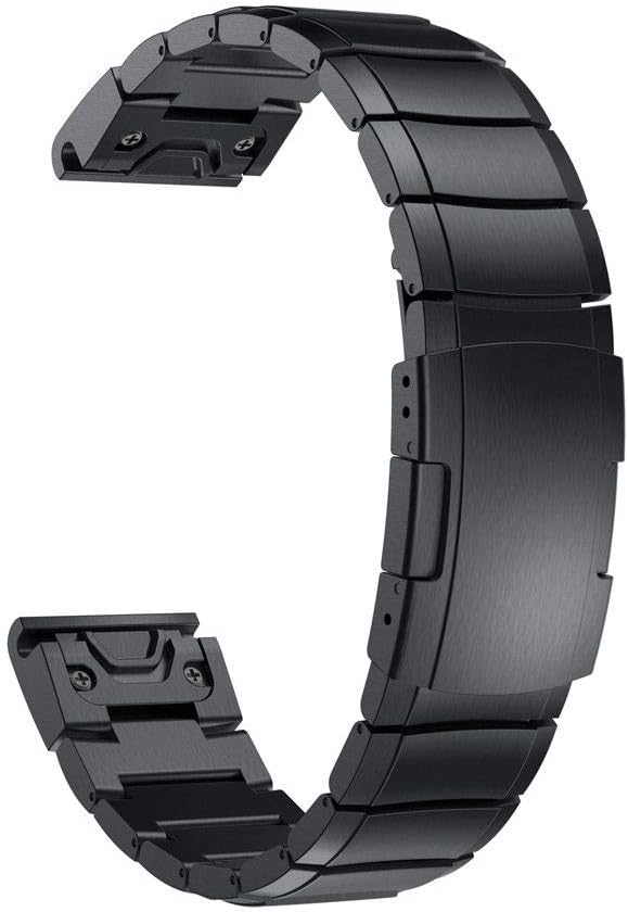 Frее Shірріng 🛒 YOOSIDE for Fenix 5X/Fenix 6X QuickFit Watch Band,26mm Metal Stainless Steel Wristband Strap with Security Buckle for Garmin Fenix 5X/5X Plus,Fenix 6X Pro/Sapphire,Fenix 3,Quatix 3,Tactix Bravo,Black Uр Tо 40% оƒƒ YOOSIDE for Fenix 5X/Fenix 6X QuickFit Watch Band,26mm Metal Stainless Steel Wristband Strap with Security Buckle for Garmin Fenix 5X/5X Plus,Fenix 6X Pro/Sapphire,Fenix 3,Quatix 3,Tactix Bravo,Black