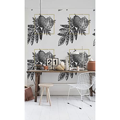 Papier peint lavable Coloray 290x290cm contre les murs ternes - 2