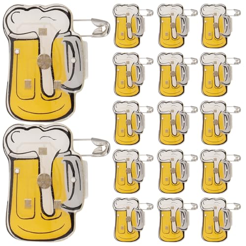 Broche LED Con Forma De Jarra De Cerveza Broche Esmaltado Decorativo Para Mujeres Hombres Niños Fiesta Para Fiestas Bares Y CumpleañOs Regalo, 25unidades