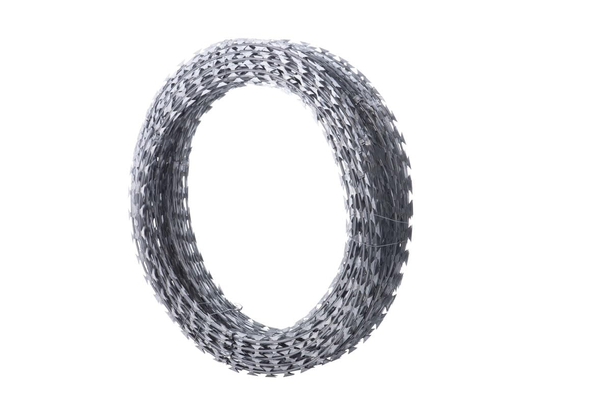 Garmix Klingendraht Stacheldraht Sperrdraht 10m/73cm NATO Concertina Cro