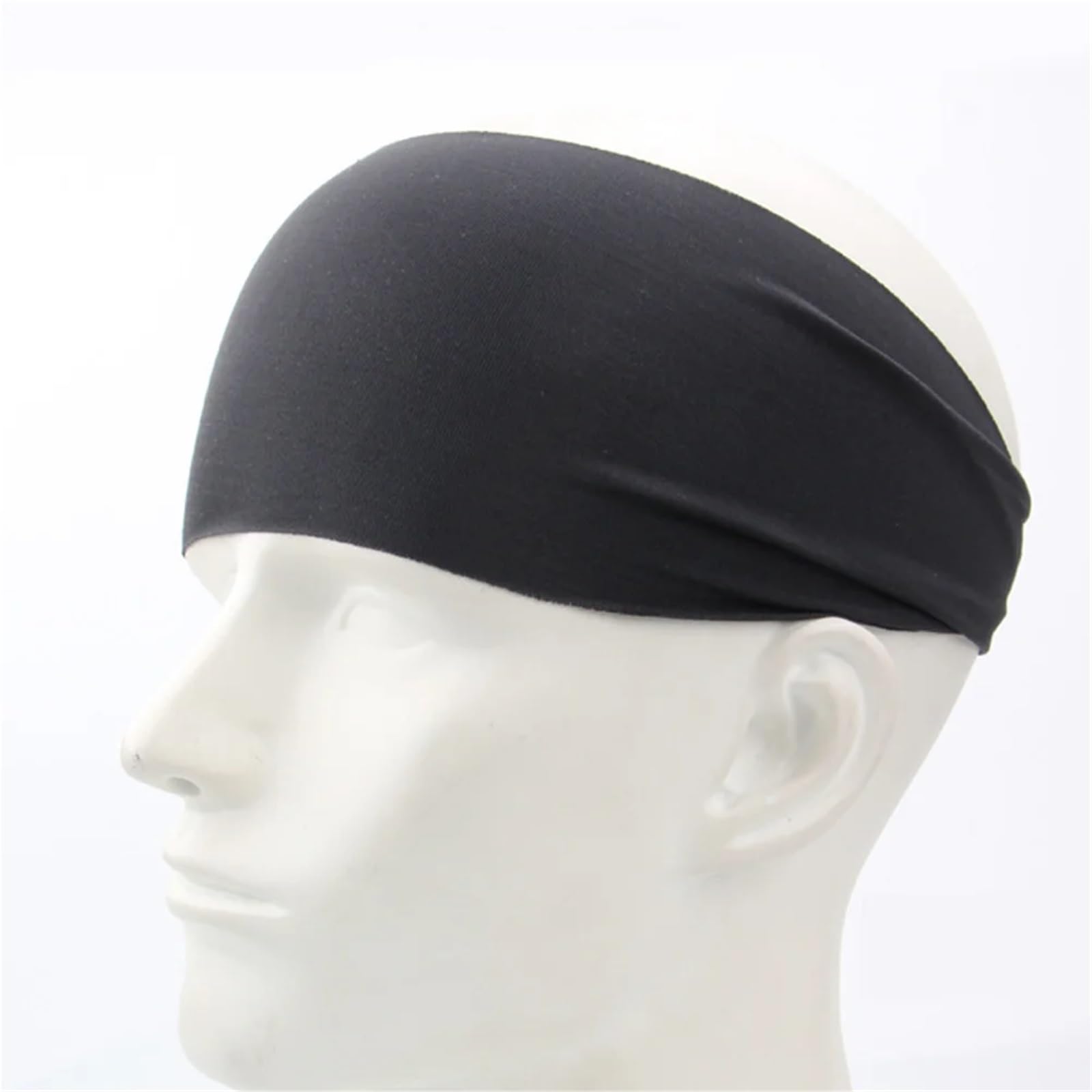 Elastyczna opaska sportowa do włosów, Sports Sweatband Headbands Pack Of 1-10 Black Grey Blue Dark(Grey 6pcs)