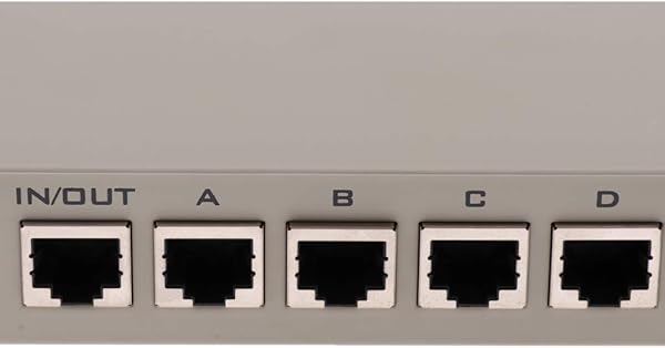 D DOLITY Commutatore Ethernet 4in1 4in2 di Scambio di Condivisione di Rete 4port A B Accessorio Informatico