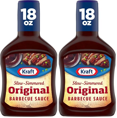 Kraft Original Slow-Simmered BBQ Barbecue Sauce (18 oz Bottle) (Pack of 2)