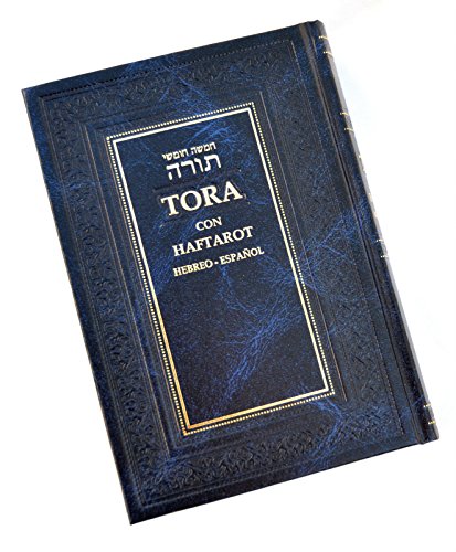 Hebrew&spanish Judaica Torah Pentateuch&haftarot Book Bible Judaica Avy Blue, Hard Cover Israel