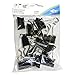 Produktbild WEDO 6421525 Foldback Klammern, 12 Stück im Beutel, lackiertes Metall Abnehmbare Bügel, Starke Feder, 25 mm, Schwarz/Silber