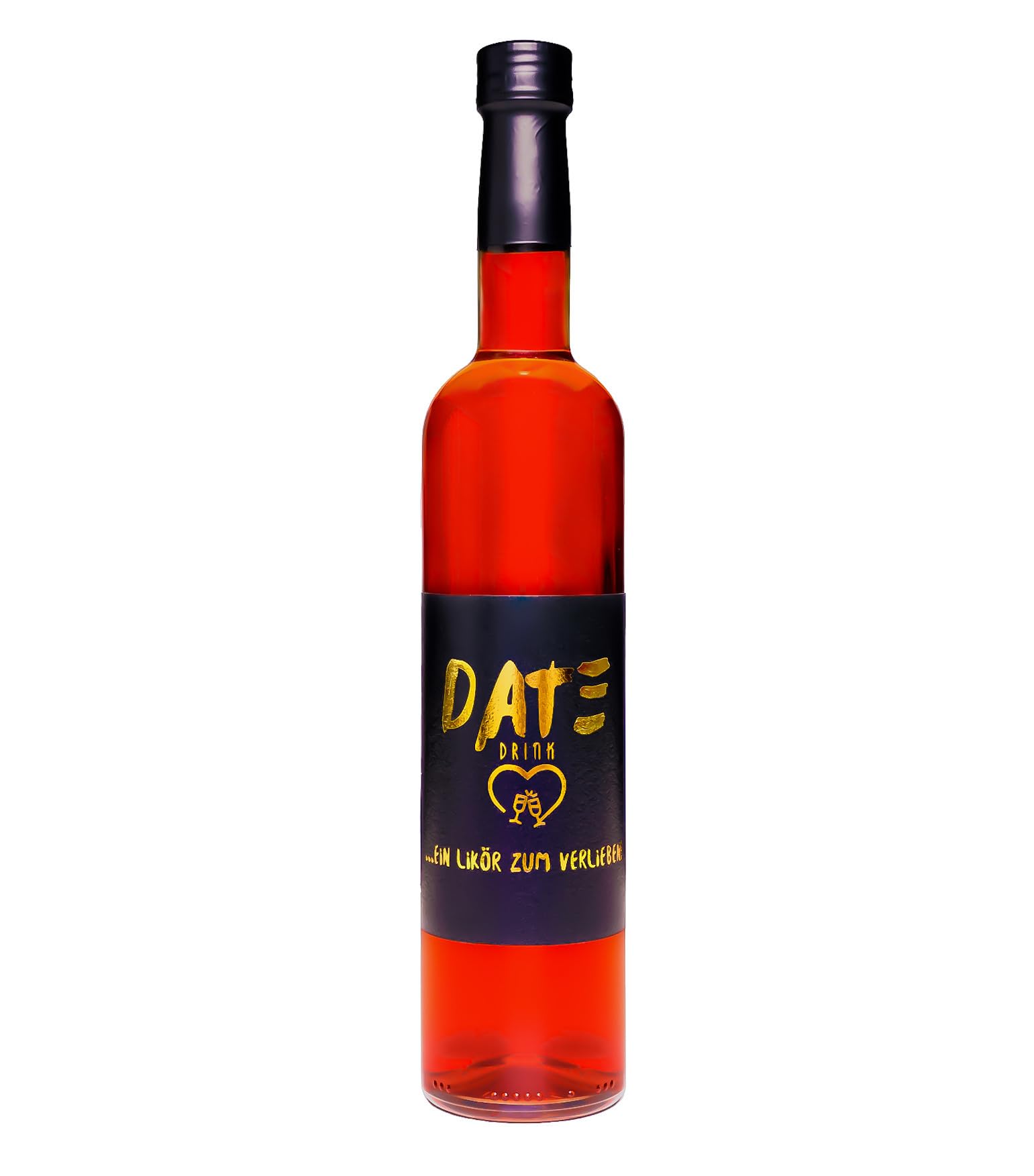 Date Drink – Roter Weinbergpfirsichlikör aus dem Schwarzwald, 0,5L – Fruchtiger Premium Likör – Originelle Geschenkidee & Mitbringsel