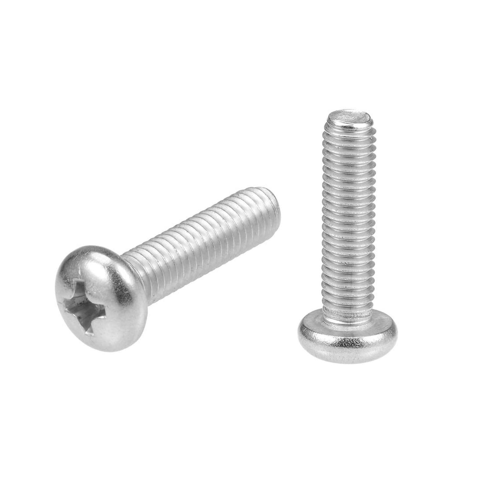 MACHSWON M5x20mm Machine Screws Pan Phillips Cross Head Screw 304 Stainless Steel Round Head Cross Screw Fasteners Bolts 20Pcs